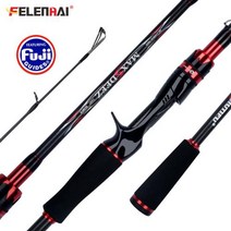 FELENHAI 스피닝 캐스팅 Fuji Lure 낚싯대 1.681.82.12.42.73.03.15m 30T 탄소 370g Baitcasting Travel Seabass Pole, 스피닝 1.8m 7-21g