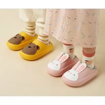 유아 어린이 곰돌이 토끼 EVA 겨울 퍼슬리퍼 4-10세 160-220 택1
