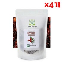 유기농 로즈힙 20티백 X 4개 로즈힙차 대용량 허브티, 20티백  4 로즈힙차