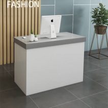 미니 카운터 Modern Company Reception Desks Nordic Simple Office Furniture Clothing Store Beauty Salo, 06 100X60X100cm-gray
