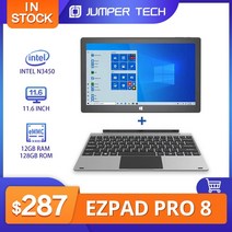 [해외]태블릿 점퍼 EZPad Pro8 11.6 inch19201080 IPS 12GB RAM 128GB ROM 터치 스크린 태블릿 키보드 Ezbook Windows10 포함