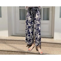 (숏&롱) 앗추 아이스 밴딩 와이드 팬츠