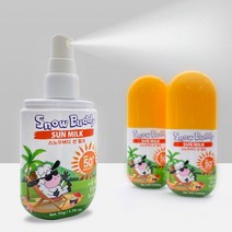 스노우버디 뿌리는 선밀크 어린이 선크림 50g SPF50+/PA++++, 4개