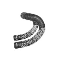 이너바엔드 도로 자전거 핸들 바 테이프 2 색 롤 PU 가죽 표면 EVA 폼 사이클링 랩 엔드 플러그 포함, Cblack White