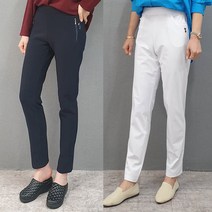 엄마바지 중년 여사님 급식실 엄마옷 여성 빅사이즈 밴딩 스판 일자 팬츠 봄가을 겨울 여름