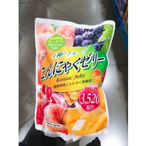 4가지 과일맛 곤약젤리 대용량 64포, 단품