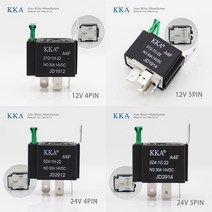 자동차 컨버터 인버터 퓨즈 포함 릴레이 모터 보트 12V 24V 4 핀 5 40A 80A, 14.30A Fuse Relay - 12V 5Pin w, 1개
