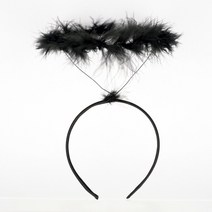 파티짱 천사머리띠, 천사링머리띠(블랙)