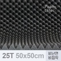 방음재 방음스펀지 비난연 비접착 25Tx500x500