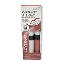 Covergirl Outlast 올데이 립 컬러 위드 탑코트 (.06oz .07oz.), 110 잘 익은 복숭아
