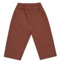 파인스튜디오 23 FW 남아 여아 캐주얼 면 세이브 워싱 자수 로고 팬츠