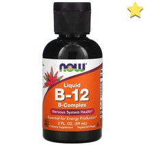 NOW Foods Liquid B12 BComplex 2 fl oz (59 ml), 1개, 기본