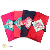 목단자수 매화단 예단보 - 예단용(예단서식지) 봉채용(봉채서식지), 예단보 색상:꽃분홍색|용도 선택:봉채용(신랑), 단품
