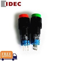 5PCS IDEC 스위치 AB1-M 10MM 3PIN 1NO 1NC 자동 잠금 버튼, 02 RED
