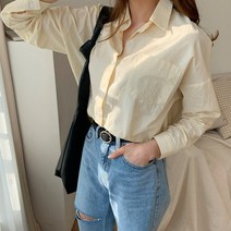 코지 여자 여름 파스텔톤 색감좋은 데일리 포켓 카라 셔츠