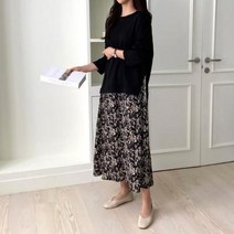 여자 캐주얼 유니크 데일리룩 화사한 면 원피스