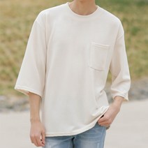 맨타임 BIW 버블 포켓 베이직 7부 티셔츠