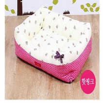 강아지메모리폼침대 자동차 사각 소 핫핑크 방석, 상세페이지 참조