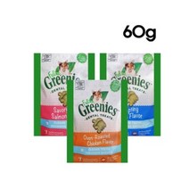 그리니즈 필라인 참치 연어 닭고기 캣 덴탈간식 고양이 이빨과자 60g 3개 세트, 닭고기맛 3개