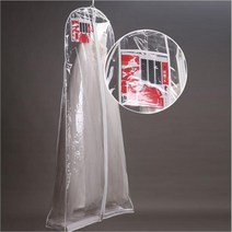 옷커버 먼지방지 의류 보관 부직포 덮개 롱패딩 두꺼운 PVC 드레스 가방 웨딩 신부 가운 여행 및 스토리지, 01 Transparent_03 180x 58x78cm