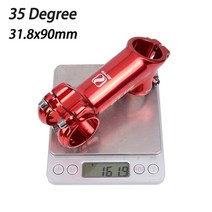 카본 스템 ZTTO-자전거 70mm 90mm 110mm 17 도 35 고강도 광택 XC AM MTB 로드 바이크용 31.8mm 핸들 바, [05] 35degree 90mm Red