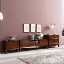 수입가구 메라토 샤인 2단 협탁거실장세트, 단품