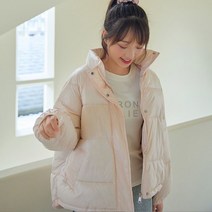 여성 오버핏 흰색 코트 점퍼 다운패딩 자켓 슬림 루즈핏 캐주얼 자켓 다운 중년 야상 김희선 40대