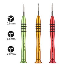 옵셋드라이버 디월트7.2 드라이버 십자도라이버 0.6mm 1.5mm 2.0mm Y 팁 Triwing 스크루 드라이버 for Nint, 3 in1 tools kit