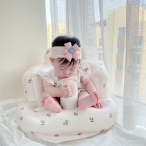 베이비 에어쿠션 아기의자 목받침 소프트의자, 튤립