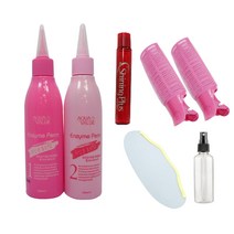 집에서 하는 앞머리 파마세트유산균효소펌1set+앰플+펌도구멀티펌 성인 볼륨, 1개