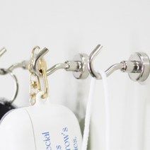 강력자석 후크 1P 스테인리스 걸이 주방 욕실 현관문 다용도걸이