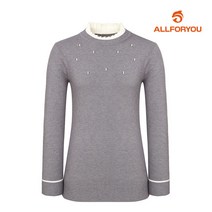 [올포유] 여성 넥주름 진주 니트 AWSHJ8254-190_G
