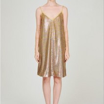 스팽글 스트랩 원피스