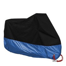 오토바이 스쿠터용 방수 방진 UV 차단 패브릭 커버 야외 및 실내 내마모성 사계절 덮개 190T, 08 Blue_06 4XL