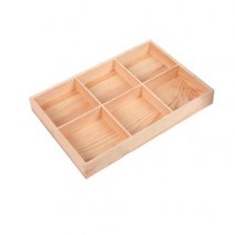예쁜 거실 화분 거치 대 안방 받침 flower pot wooden tray multi grid wooden flower pot bonsai planter box 데스크탑 홀더, 6 그리드