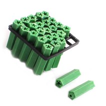 스크류앙카 가격 500 Pcs 녹색 벽돌 나사 고정 벽 앵커 플러그 6mm x 27mm, 한개옵션0