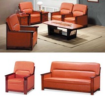 수퍼니처 B734/782 사무용 1인3인 중역소파, 1인, 연갈색