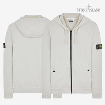 스톤아일랜드 23FW COTTON 플리스 풀집업 브러쉬 후드자켓 PS