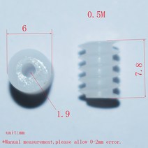 웜기어 베벨기어 저속모터 감속기 6x7mm 웜 피니언 모듈 0.5M POM 플라스틱 헬리컬 기어 2mm 구멍 DIY 모델, 한개옵션0