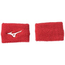 미즈노 리스트 밴드 손목아대 테니스훈련용 62JY8001, 레드