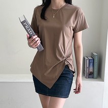 빈센트 여자 꼬임 반팔티셔츠