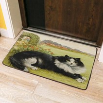펫드라이룸 반려동물 반려견 드라이기 동물 고양이 그림 바닥 매트 미적 예술 디자인 침실 침대 앞의 건조 발 카펫 러그 직사각형 애완, [01] 100x160cm, [11] 11