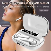 패션 헤드폰 1/4 인치 QT81 블루투스 5.0 무선 스포츠 이어버드 미니 트윈스 이어폰 마이크, [01] White