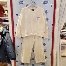 제이씨비 브이넥 크롭 맨투맨 와이드 팬츠 세트 JBS8R544