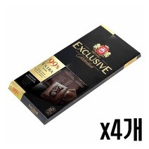 익스클루시브 다크 초콜릿 99% 90g, x4개