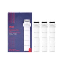 아에르 싱크대 수전 세디먼트 필터 3개입(핸디형), 1세트