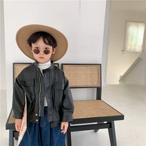 도오빠 뷰에땅 아동 가죽자켓 레더 점퍼 가을 아우터 키즈