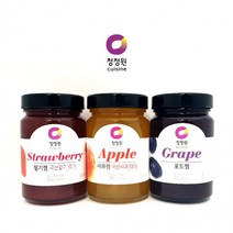 BUyuS청정원 딸기잼 사과잼 포도잼 370g 사과쨈 딸기쨈 포굿딜 브이숍, 청정원 포도잼370g