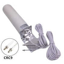 고 이득 3G 4G 외부 안테나 실외 LTE 라우터 모뎀 용 5m 듀얼 슬라이더 CRC9/TS9/SMA 커넥터, CRC9 Connector