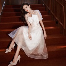 SS06 웨딩드레스 돌잔치 드레스 결혼식 2부 원피스 들러리드레스 합창단드레스